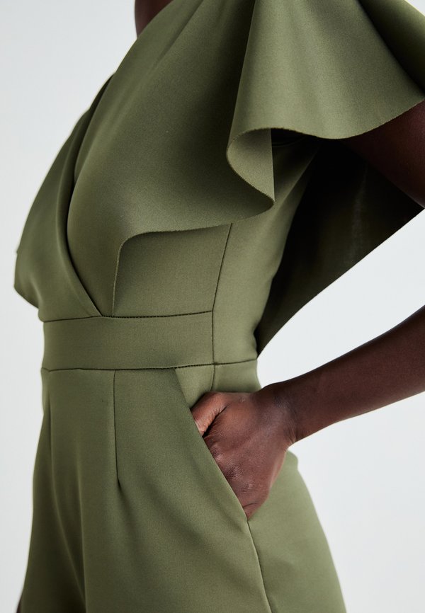 WEDDING BETTY WRAP - Jumpsuit - dark khaki2