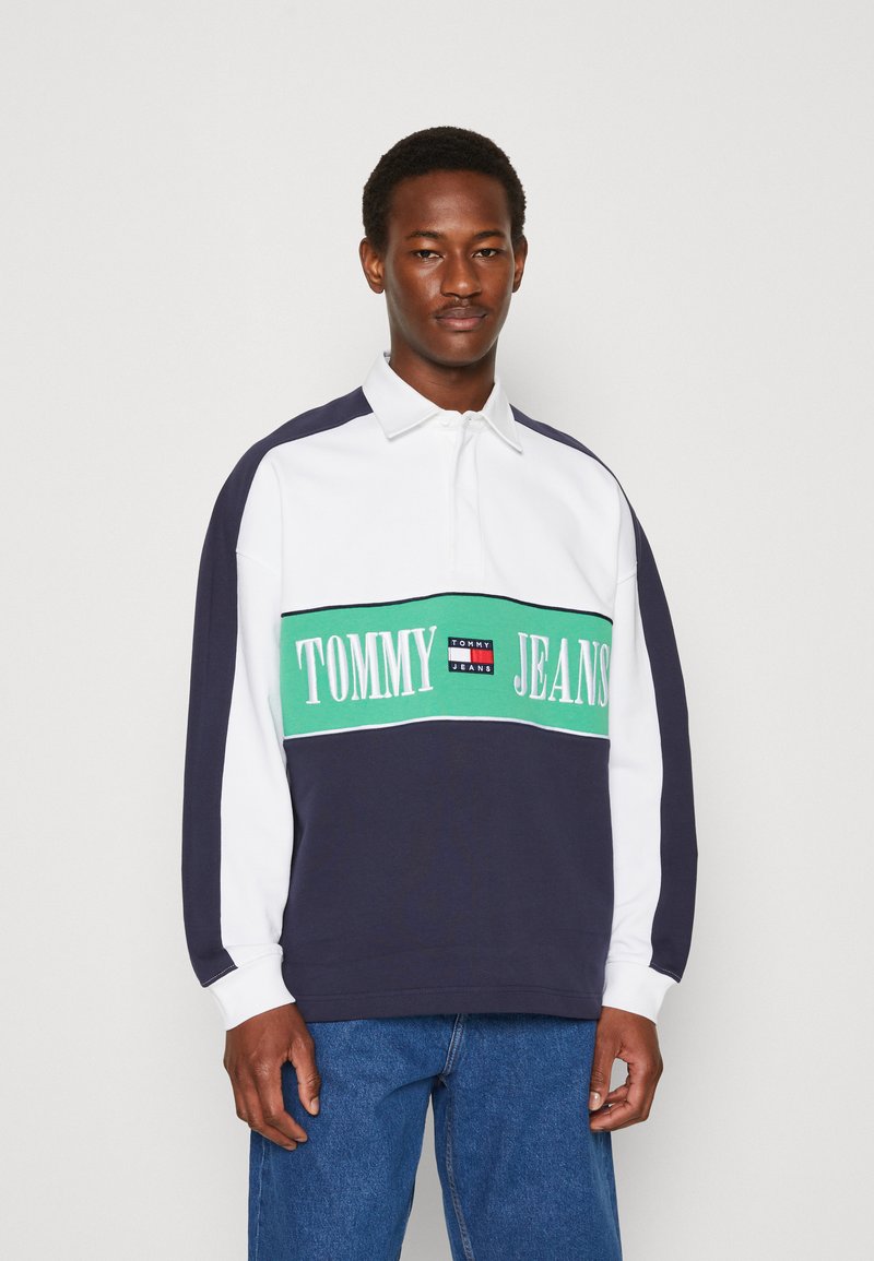 Tommy Jeans ARCHIVE RUGBY Polo twilight navy/bleu marine ZALANDO.FR