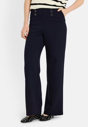 LARGE À PONT - Pantalon classique - bleu foncé - marine