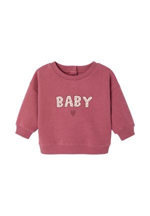 Vertbaudet, VERTBAUDET BABY SWEATSHIRT MIT SCHRIFTZUG - Sweatshirt - himbeer