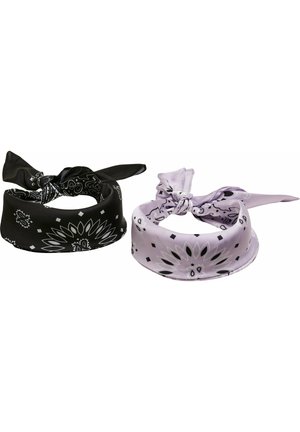 Urban Classics BANDANA UNISEX 2 PACK - Šátek - black lilac