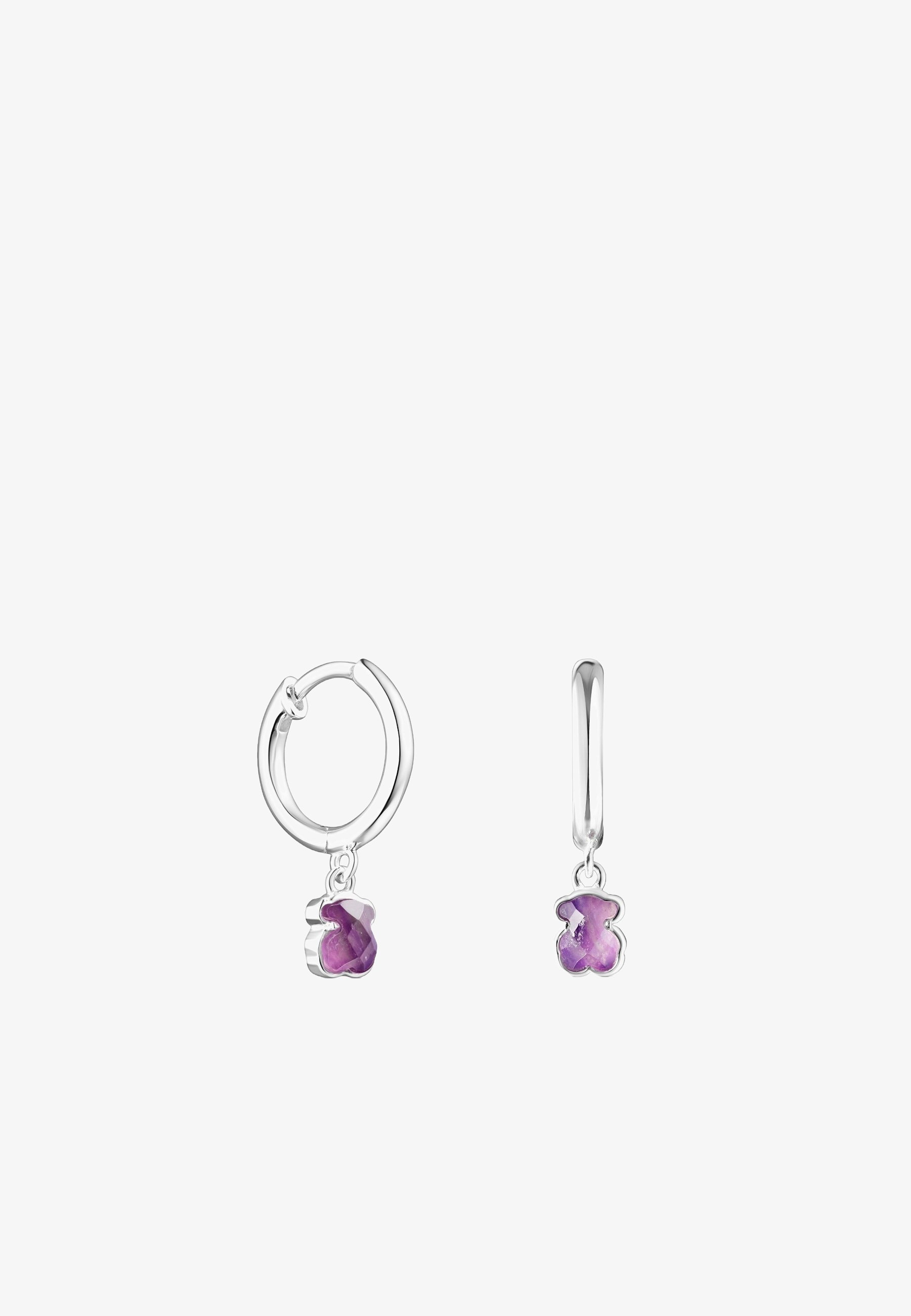 Tous Orecchini pendenti in argento con onice e perla Erma 1000136700 donna Tous Orecchini pendenti in argento con onice e perla Erma 1000136700 donna