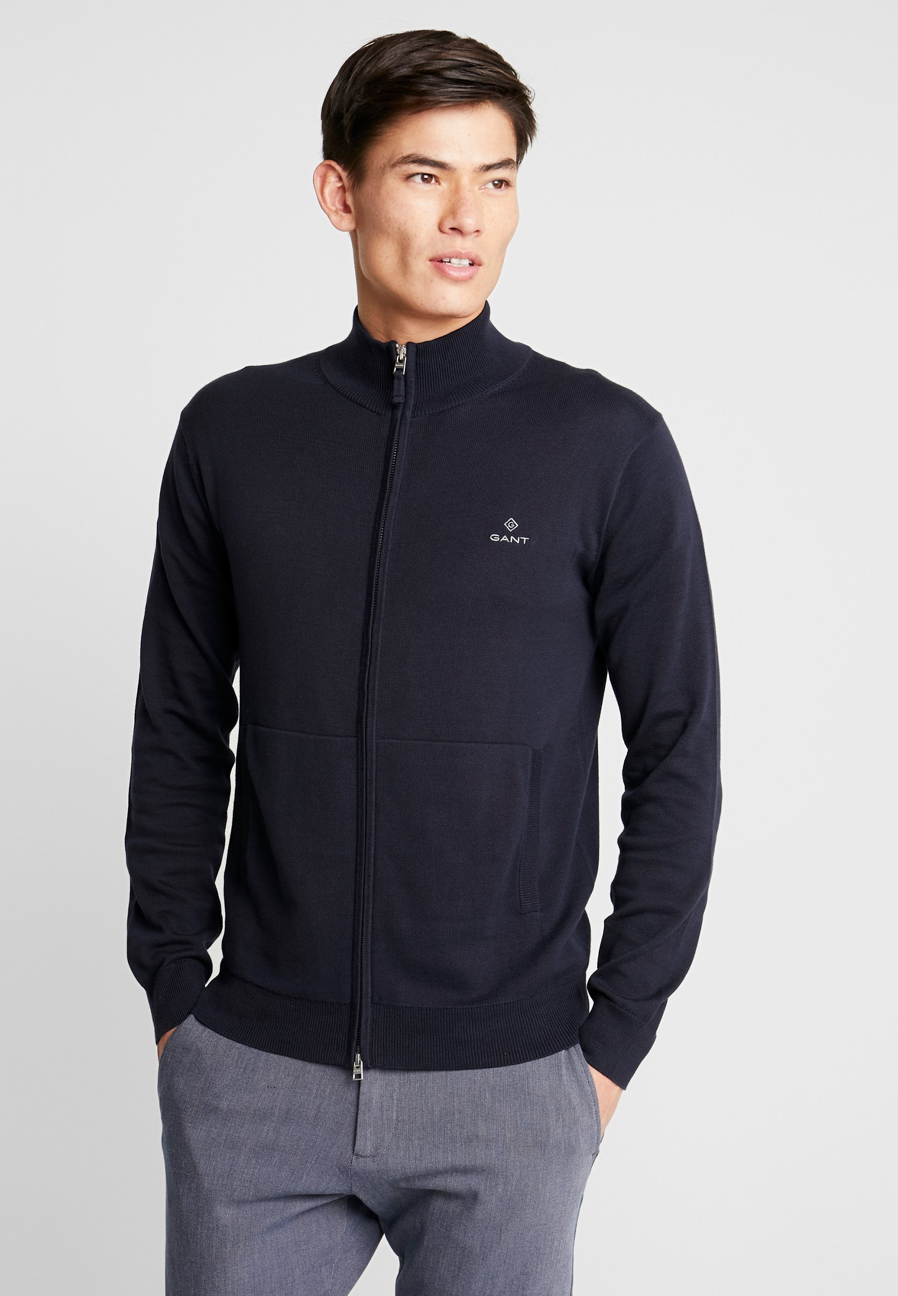 gant zip cardigan