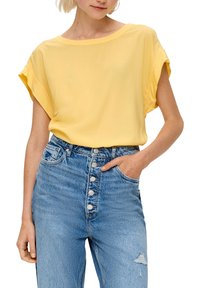 QS DOTÉ D’UNE FENTE DANS LE DOS - Bluse - zitrone