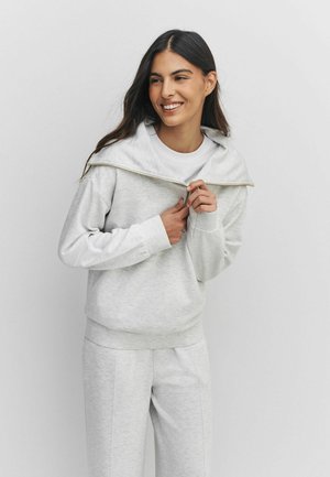REGULAR FIT - HALF ZIP - Sweatshirt - grey marl