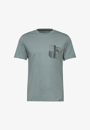 Street One MEN Print T-shirt - grün