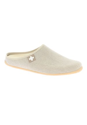 Pantolette flach - linen