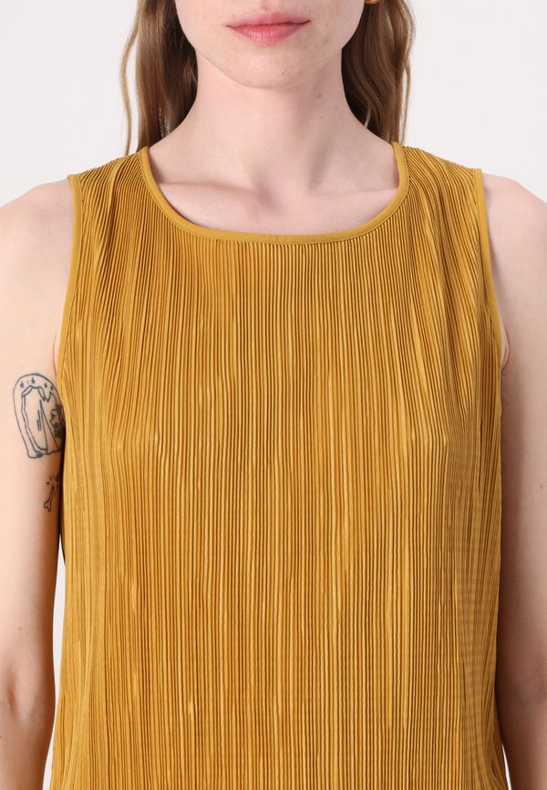 PLISSE TANK - Top - gold ice3