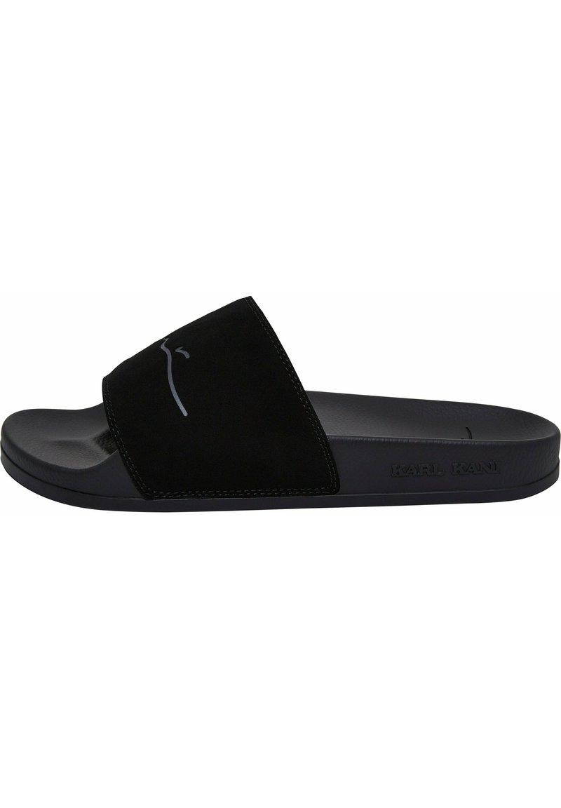 Karl Kani POOL - Pantoletai - black grey