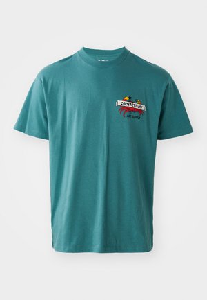 Carhartt WIP CRAB PAINT - T-shirt con stampa - silver pine