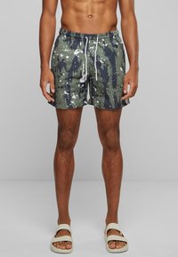 Urban Classics PATTERN - Fürdőnadrág - white dot camo aop