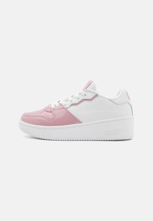 HEEL LOGO  - Baskets basses - white/pink