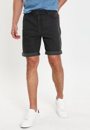 THB BURT - Denim shorts - black