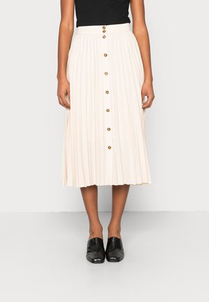 SLFYOSIA PLISSE MIDI SKIRT - A-snit nederdel/ A-formede nederdele - sandshell
