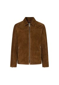 Pepe Jeans TENJAMIN - Kožnata jakna - walnut brown