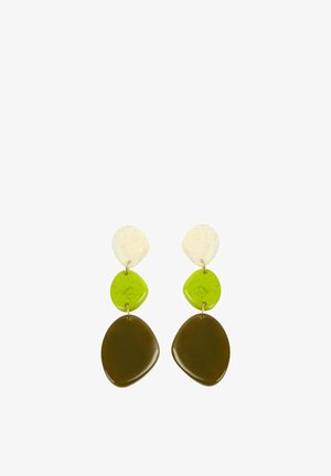 Scalpers, SCALPERS RESINTRICOLOR EARRINGS - Pendientes - green