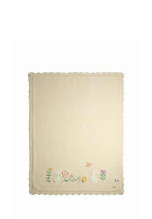 JoJo Maman Bébé, WOODLAND SCENE EMBROIDERED BLANKET . UNISEX - Baby blanket - natural