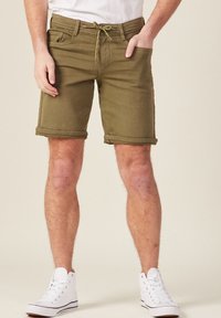 BONOBO Jeans GERADE BERMUDA MIT 5 TASCHEN - Shorts di jeans - taupe