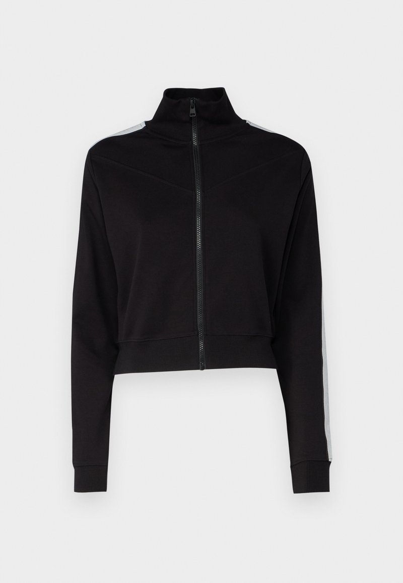 HUGO Sweater met rits zwart