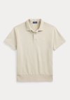 LOOPBACK FLEECE POLO-COLLAR SWEATSHIRT - Poloshirt - stoneware grey