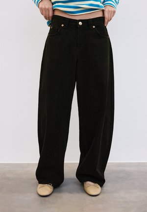 Stradivarius, D80 BARREL JEANS - Wide Leg - mottled light grey