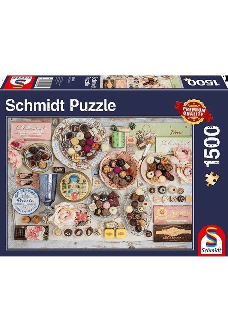 Playmobil CGS_55599 4 Puzzles in a Keepsake Tin, Multicolor