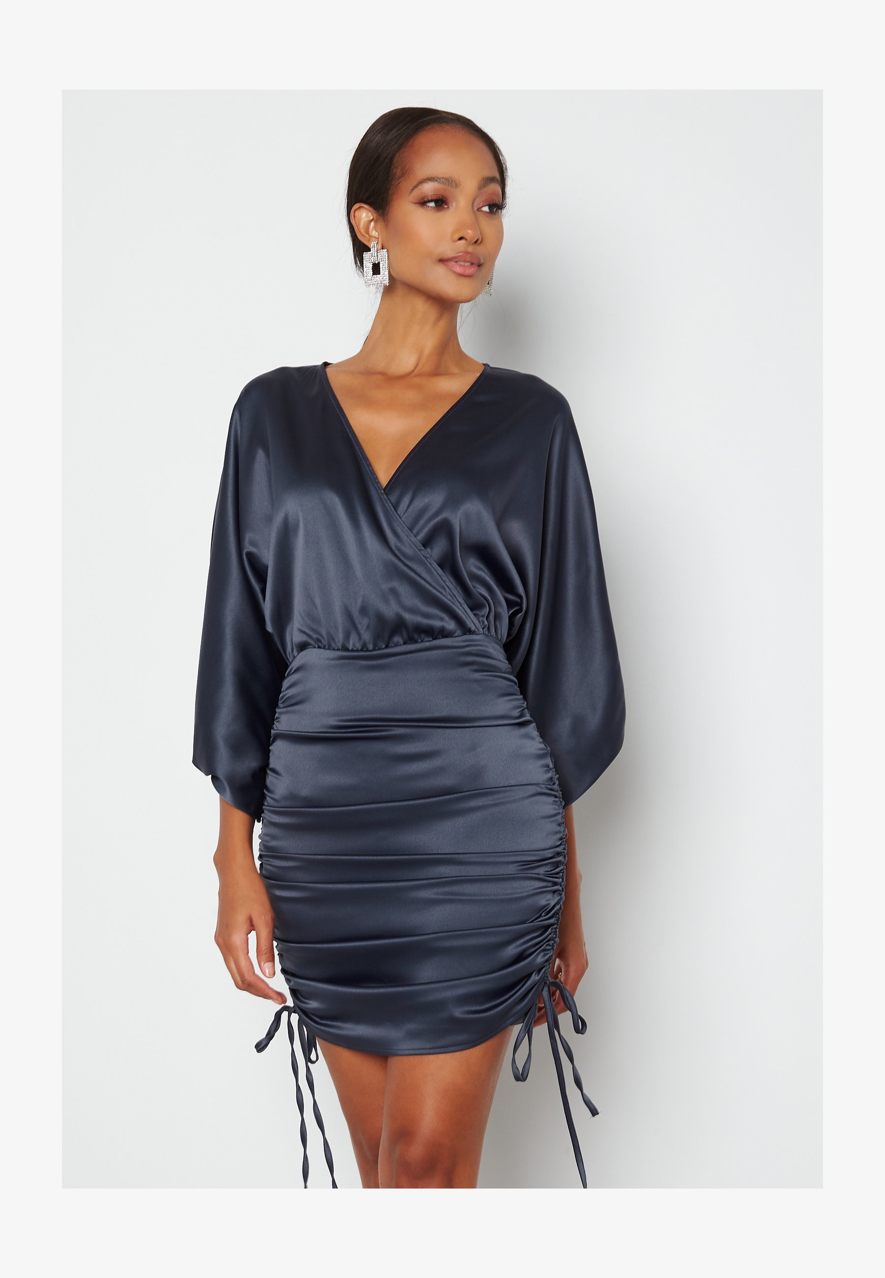 SPRINGFIELD Abito Midi Borders – Maniche Corte – Vestibilità Comoda – Colore Blu Scuro – Taglia 40 Donna