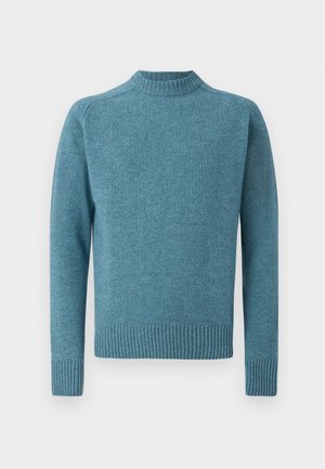 Barbour GRANGETOWN NECK SWEATER - Strickpullover - blue stone