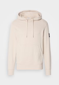 BADGE HOODIE - Sweatshirt - oatmeal