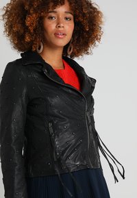 Maze HEART - Lederjacke - black