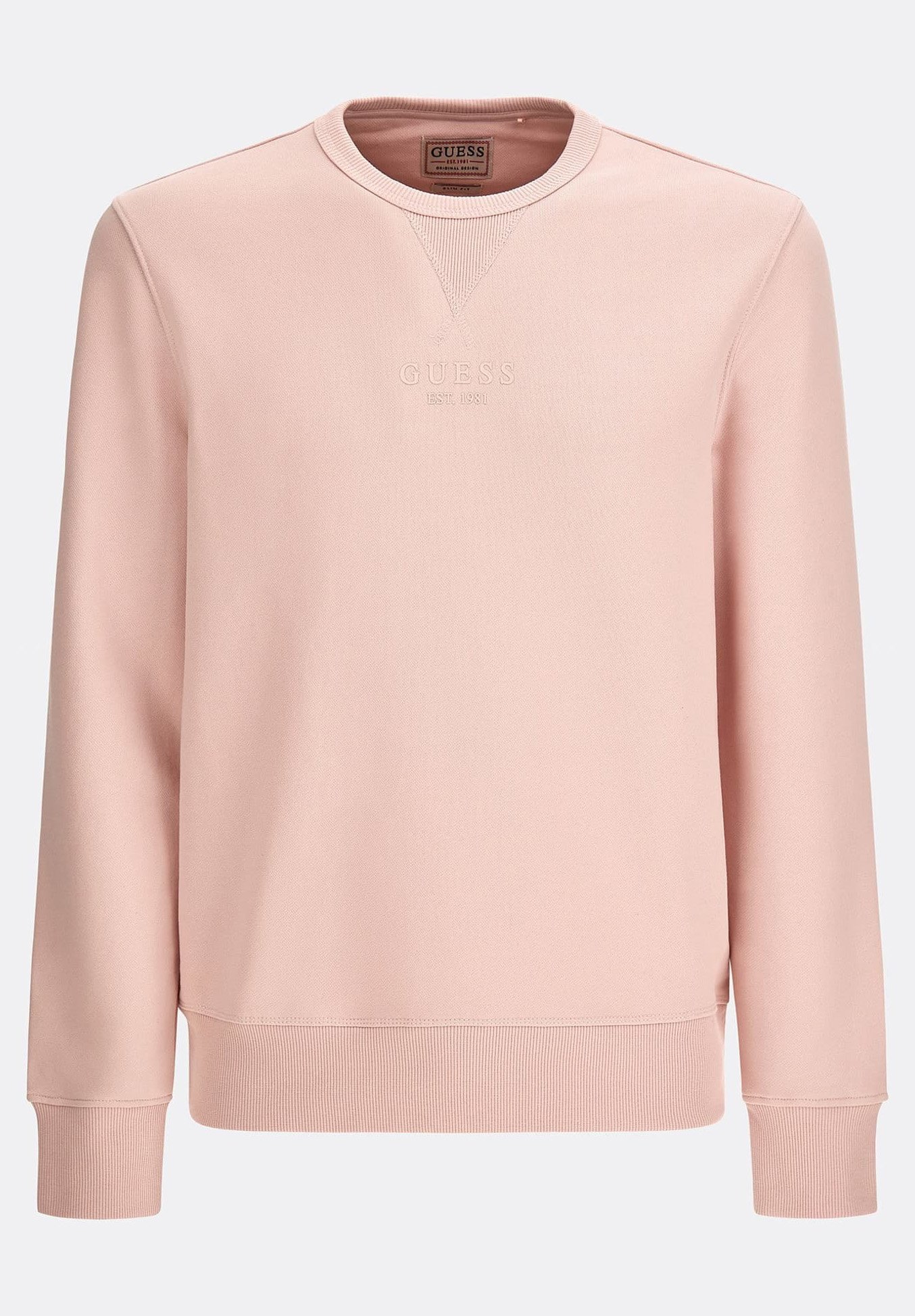 pink guess sweater