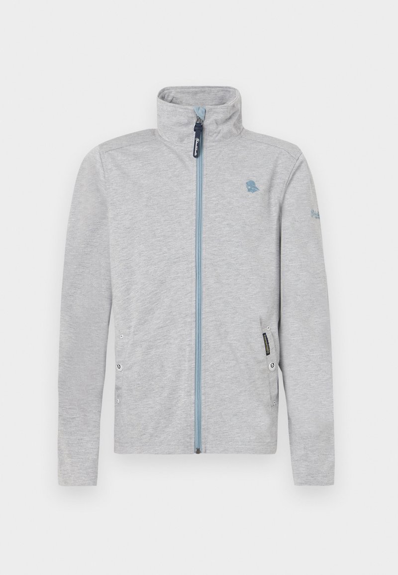 Schmuddelwedda Sweater met rits lichtgrijs