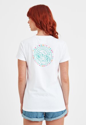 TOG24 DISTRICT - Print T-shirt - optic white
