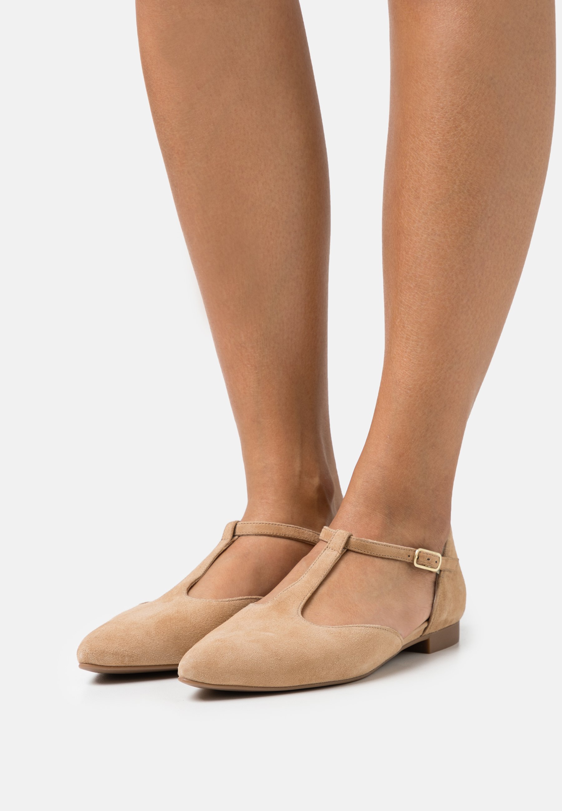 Paul Green Ankle strap ballet pumps - dakar/beige - Zalando.co.uk