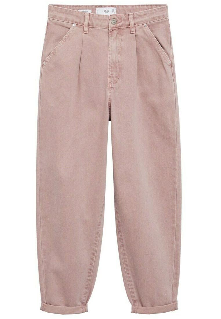Mango Relaxed fit jeans paars