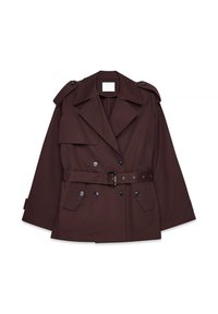 OVERSIZED MIDI - Trenchcoat - plum