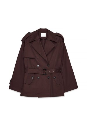 OVERSIZED MIDI - Trench - plum