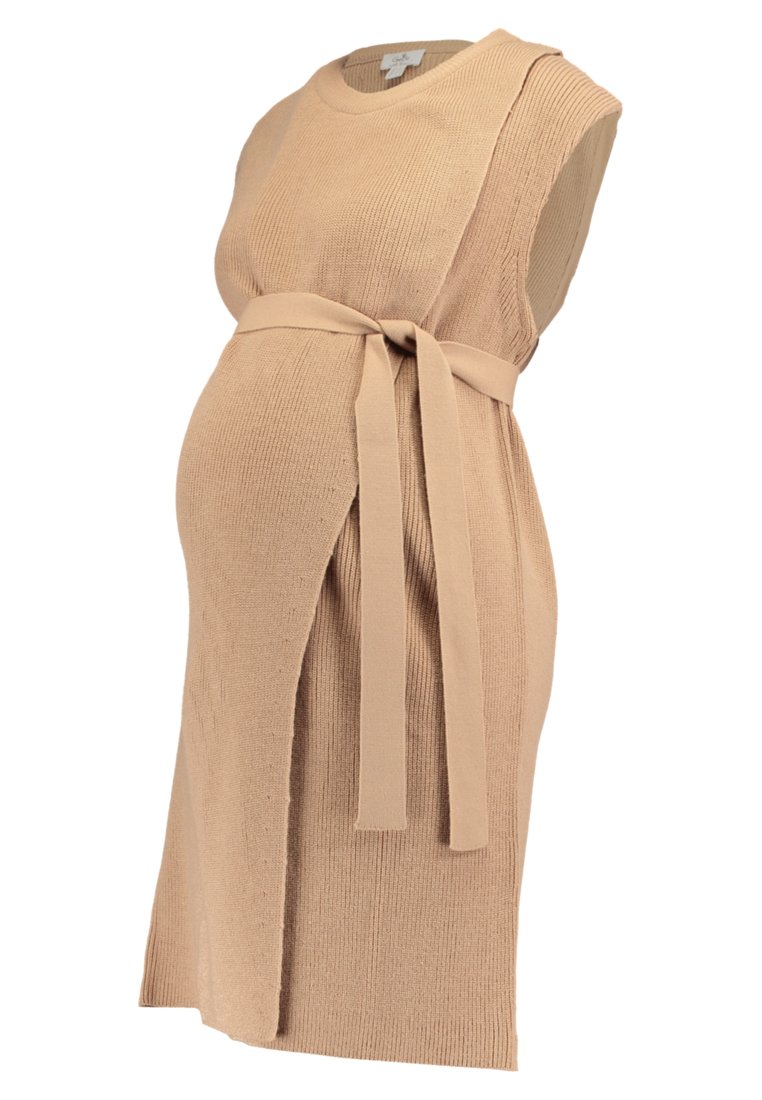 Gebe Gebreide jurk camel Gebe Gebreide jurk camel