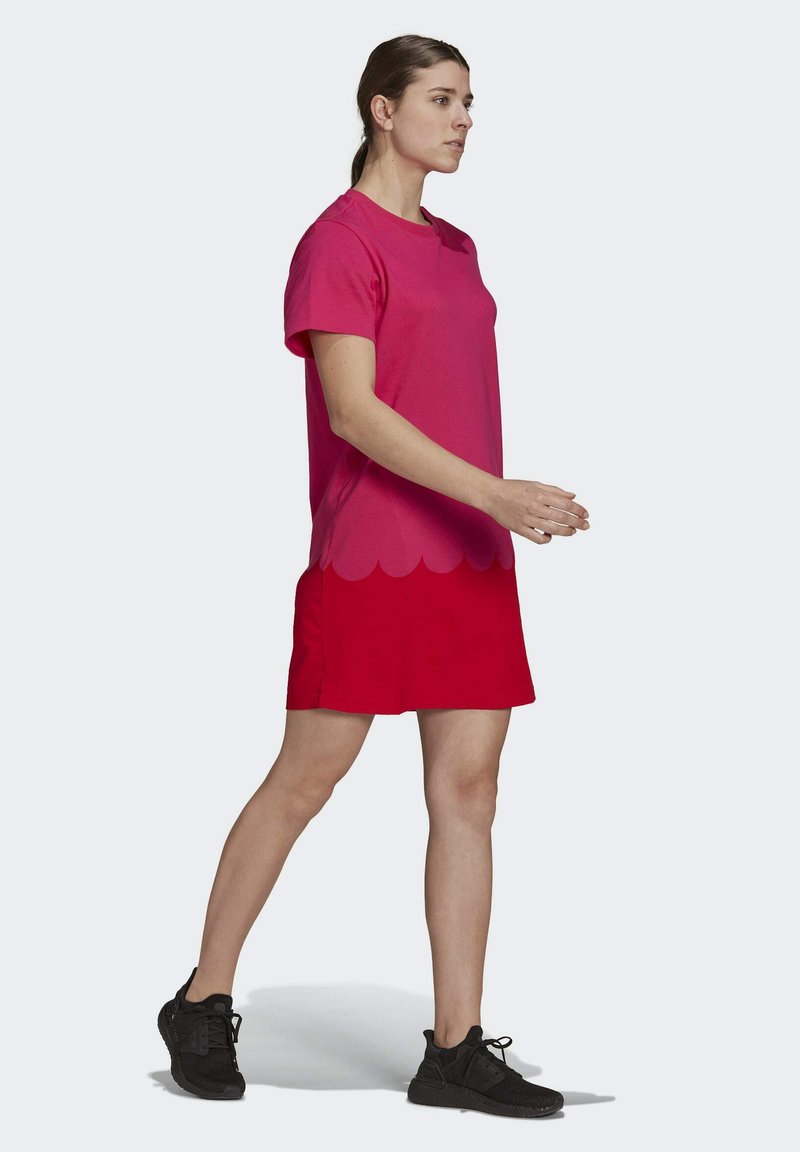 Adidas Performance Marimekko Jerseykleid Pink Lila Zalando De