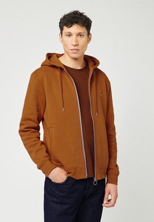 MESNIL - Sweater met rits - marron