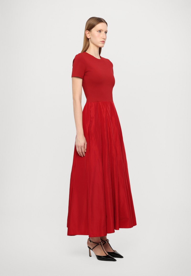 staud hopper pleated cocktail dress STAUD, Hopper Dress in Rouge, Size 00