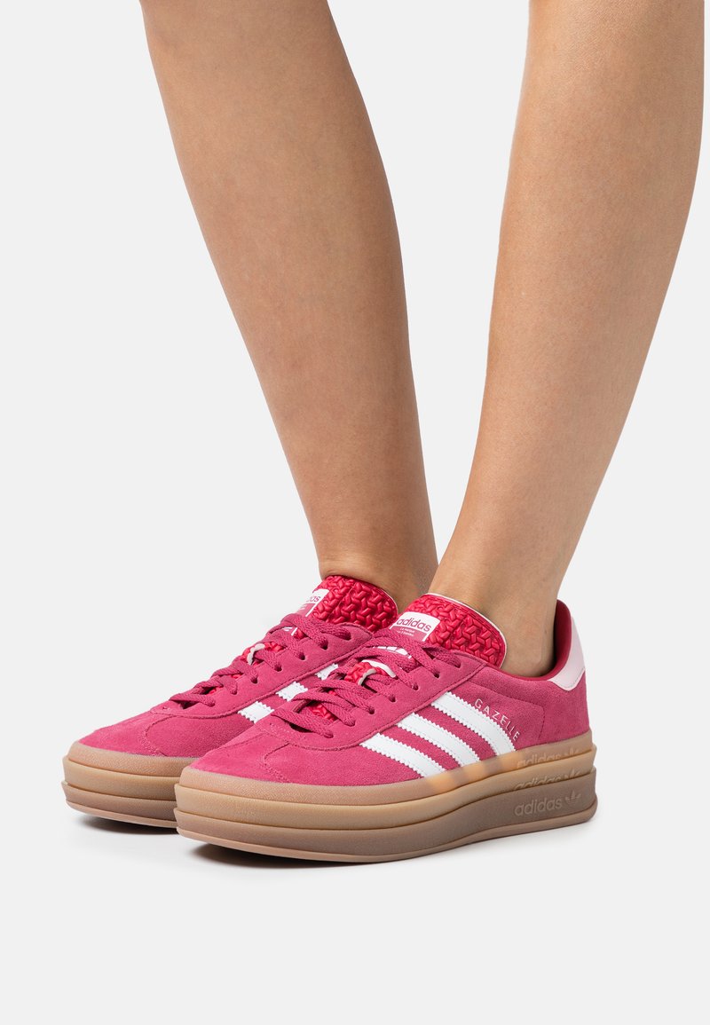 adidas Originals GAZELLE BOLD - Baskets basses - wild pink/footwear white/clear pink/rose 
