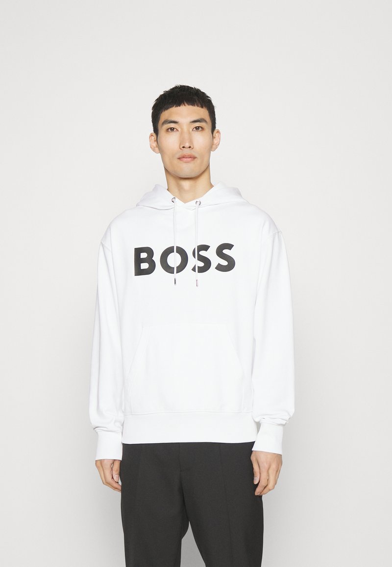 Pull Homme Boss à Capuche – Bleu Graphique – Taille M – 100% Coton – Occasion