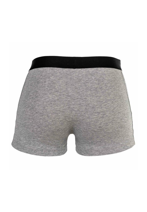 6ER PACK - STRETCH LOGO - Trunks - schwarz grau weiß3