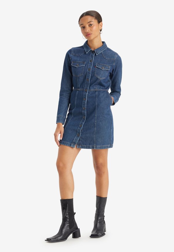 FLYNN WESTERN DRESS - Jeanskleid - a new york moment