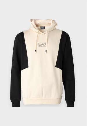 EA7 Emporio Armani FELPA - Felpa con cappuccio - whitecap