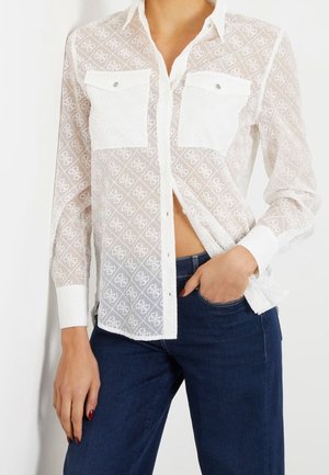 Button-down blouse - white