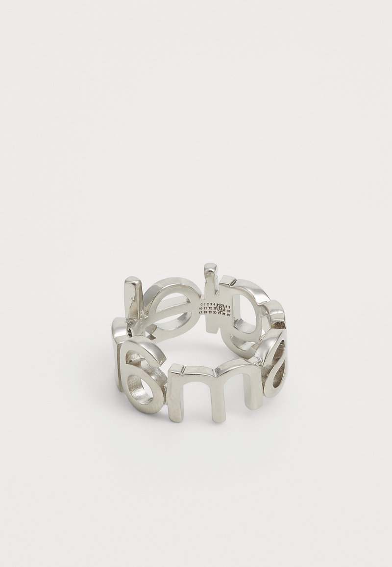 MM6 Maison Margiela LETTER LOGO - Ring - brushed palladio