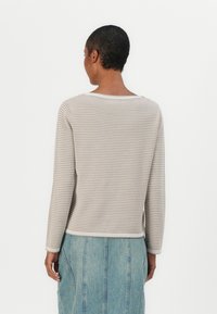 TOM TAILOR PULLOVER WITH BUBBLE STRUCTURE - Pullover - soft taupe