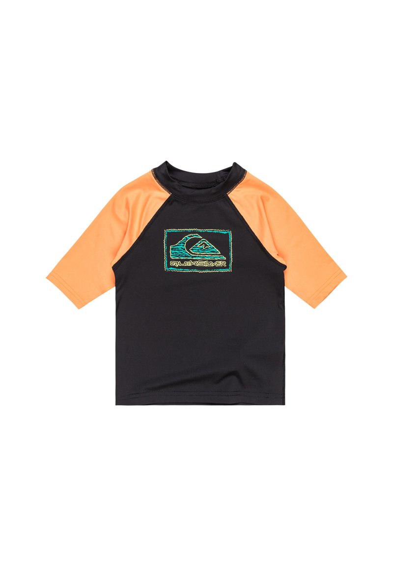 Quiksilver EVERYDAY - KURZÄRMLIGES SURF - Surferské tričko - black tangerine
